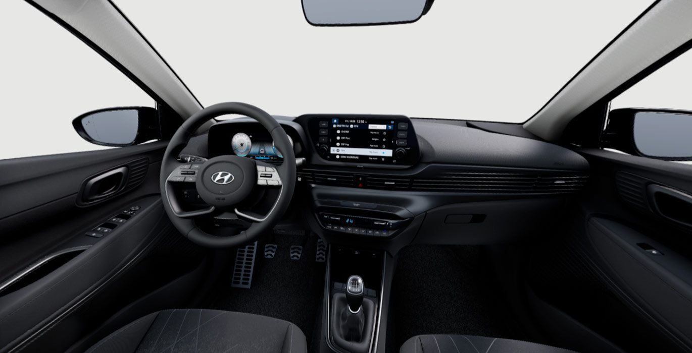Hyundai Bayon Tecno delantera interior | Total Renting