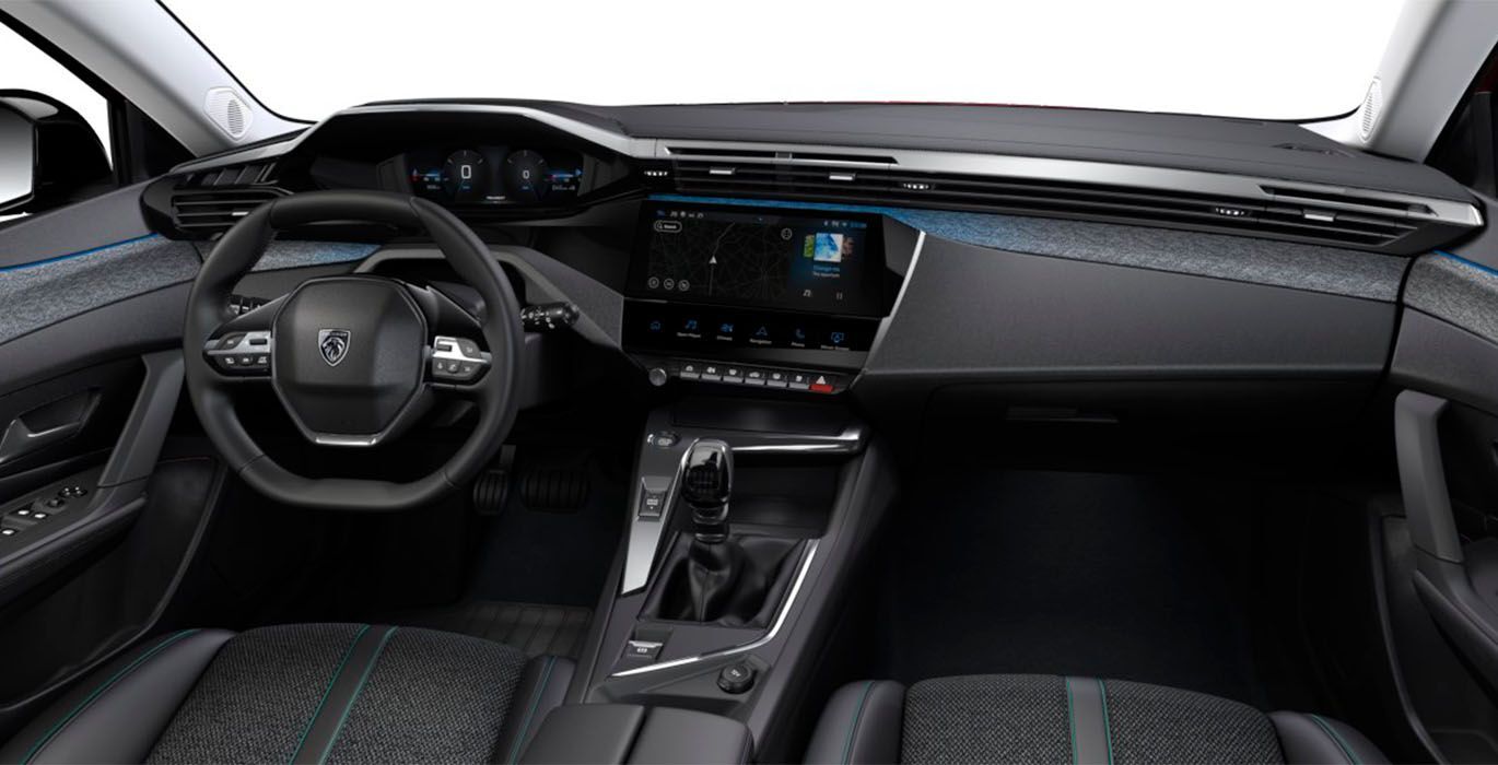 Peugeot 308 sw Allure blue HDI 130CV interior delantera | Total Renting