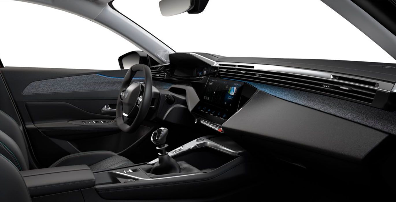 Peugeot 308 sw Allure blue HDI 130CV interior perfil | Total Renting
