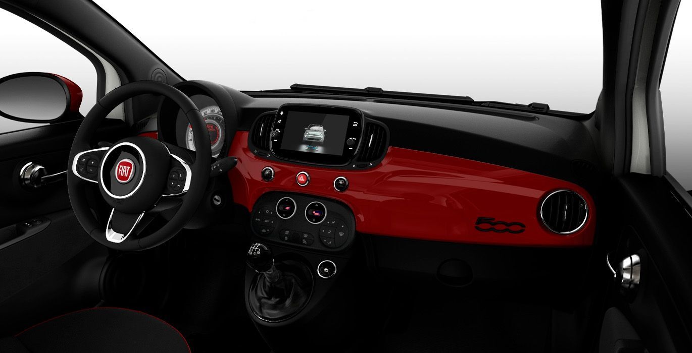 FIAT 500 Red 1.0 52KW 70 CV Hibrido interior delantera | Total Renting