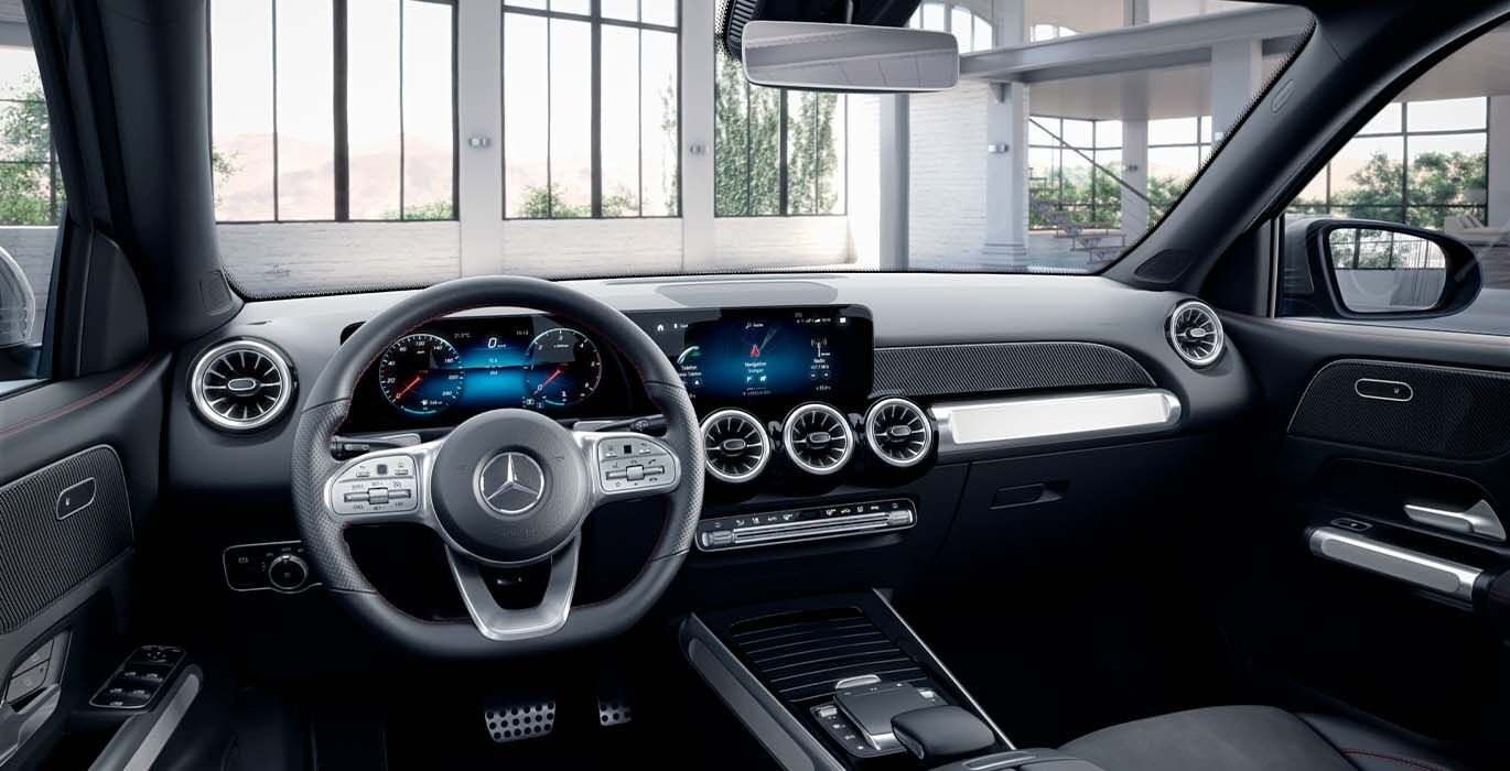 Mercedes GLB 200d interior delantera | Total Renting