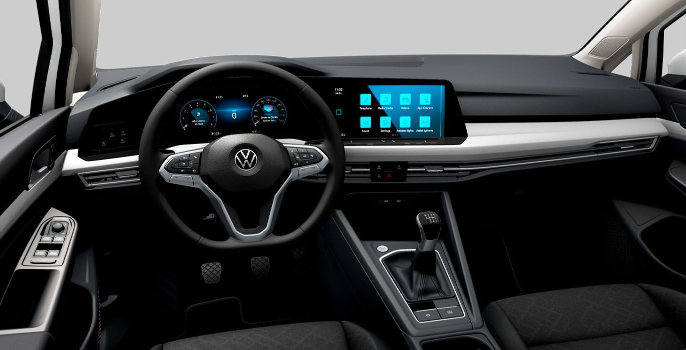 Volkswagen Golf Life 2.0 Tdi 115cv interior delantera | Total Renting