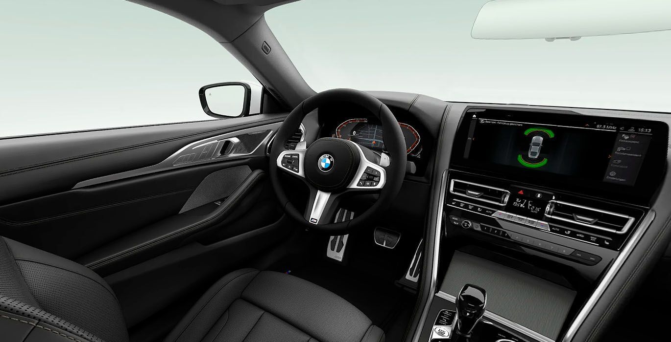 BMW Serie 8 840d xDrive M Sport interior delantera 2 | Total Renting