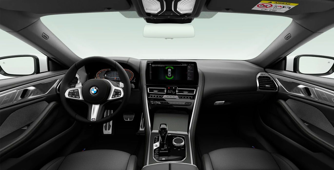 BMW Serie 8 840d xDrive M Sport interior delantera | Total Renting
