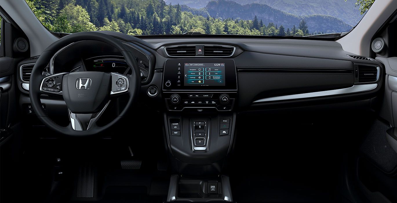 Honda CR V 2.0 i MMD eCVT 2WD interior delantera | Total Renting