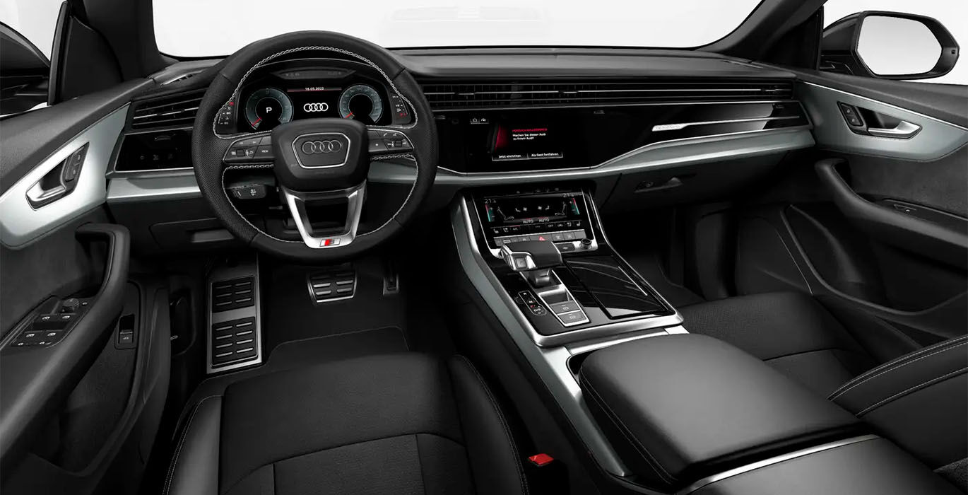 Audi Q8 Black Line 50 TDI Quattro Tiptronic interior delantera | Total Renting