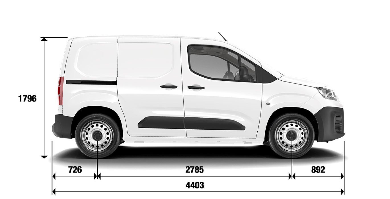 FIAT E Doblo exterior perfil 2 | Total Renting