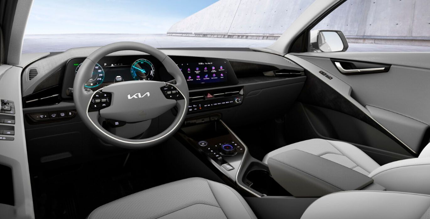 Nuevo KIA Niro 1.6 HEV Drive interior delantera | Total Renting
