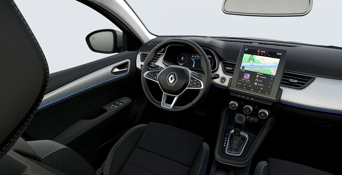 Renault Arkana Techno interior delantera | Total Renting