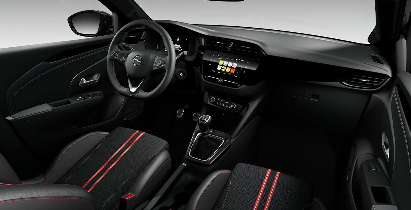 OPEL Corsa GS 1.2T interior delantera | Total Renting