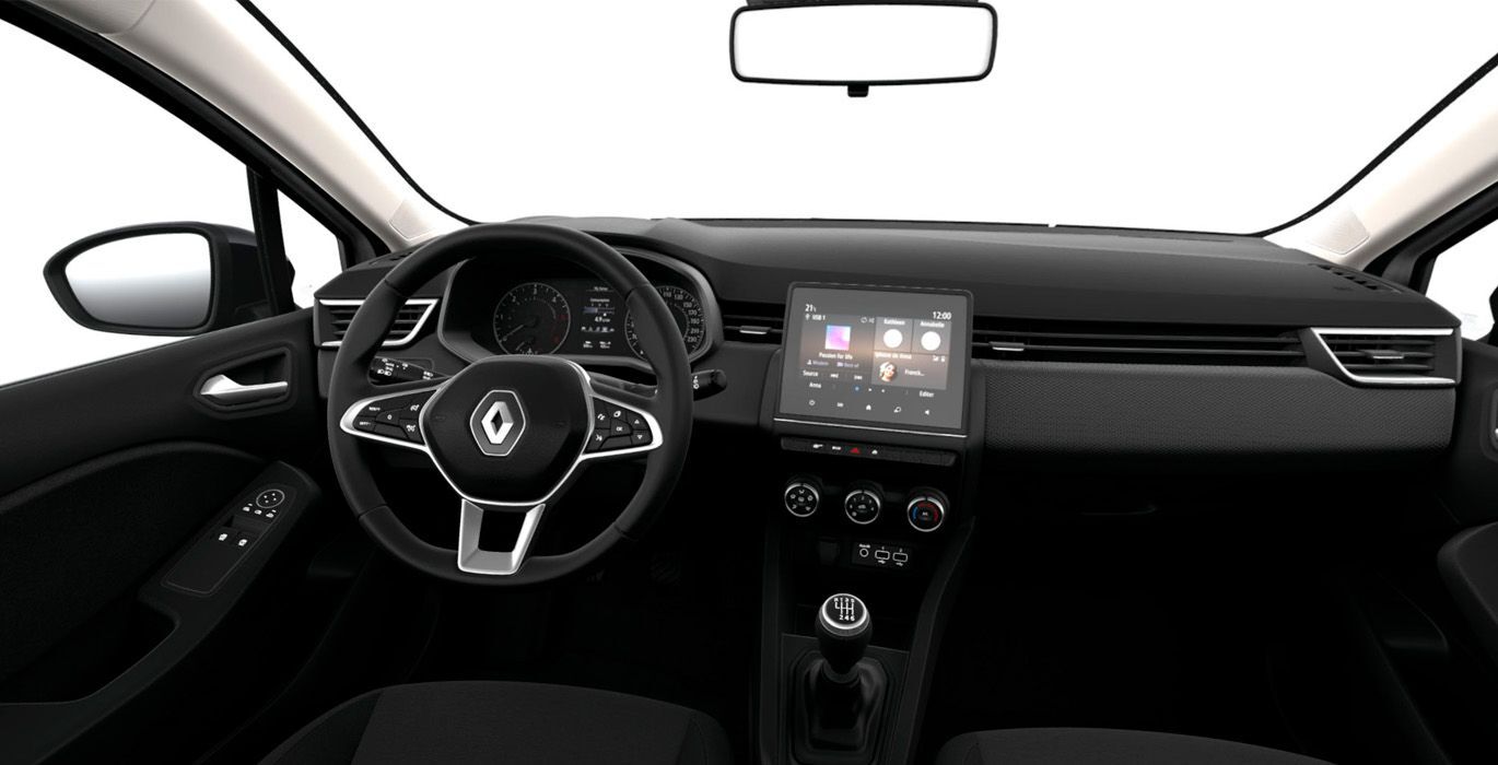 Renault Clio Equilibre TCe 91CV interior delantera | Total Renting