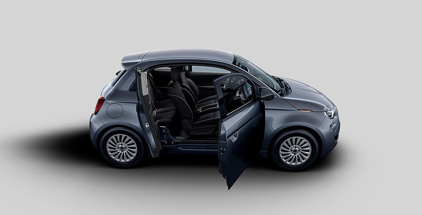 Fiat 500 Electrico exterior perfil 2 | Total Renting