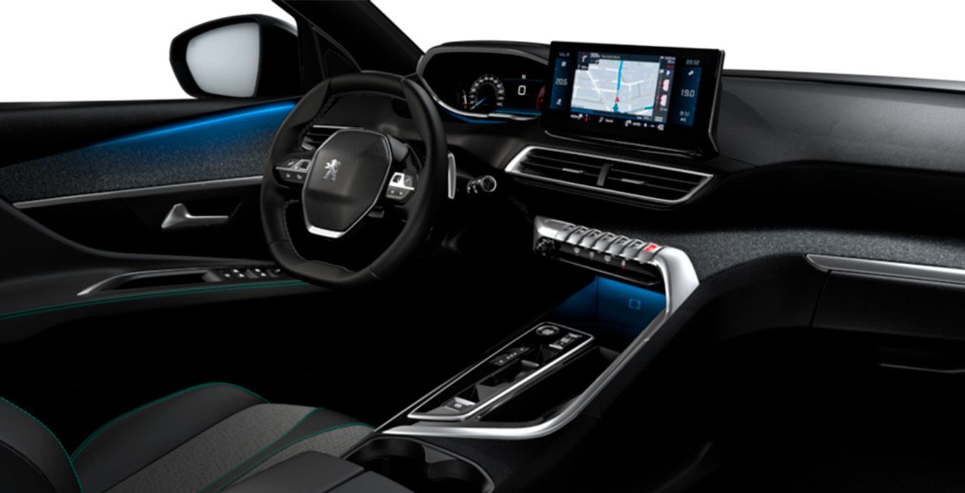 Peugeot 3008 Allure Puretech EAT8 interior perfil | Total Renting