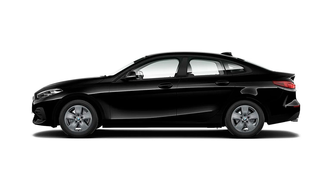 BMW Serie 2 Gran Coupe 218dA negro exterior perfil | Total Renting