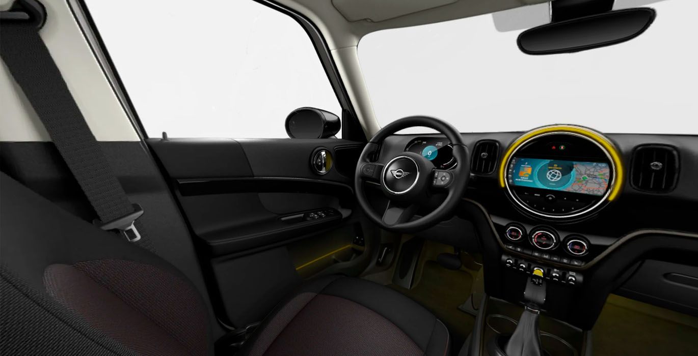 MINI Cooper SE ALL4 Countryman nuevo interior delantera | Total Renting