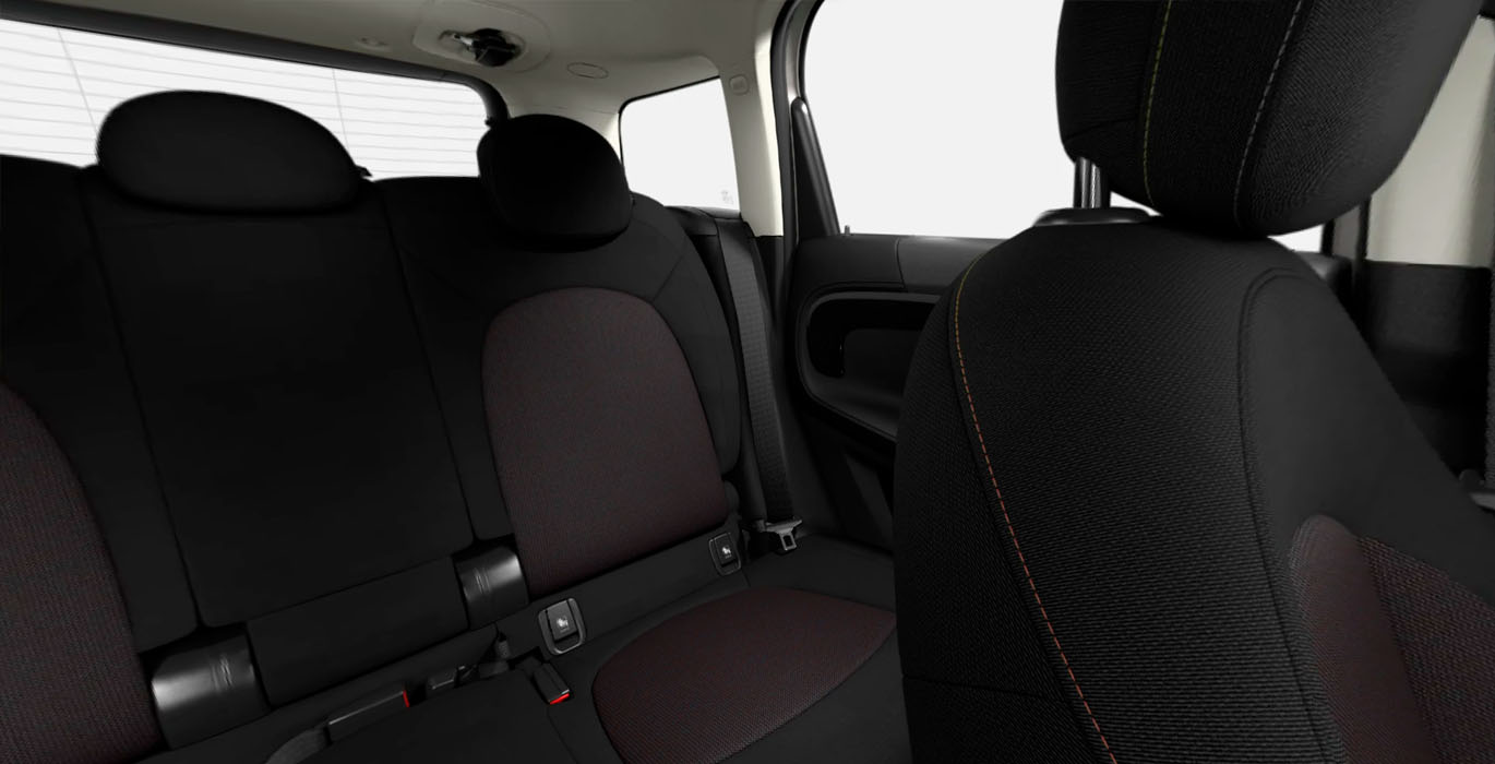 MINI Cooper SE ALL4 Countryman nuevo interior trasera | Total Renting