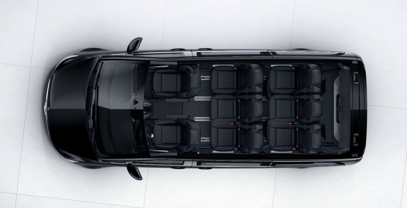 Mercedes Clase V 220d Largo Avantgarde interior zenital | Total Renting