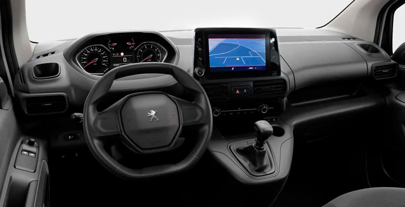 Peugeot Rifter interior delantera | Total Renting