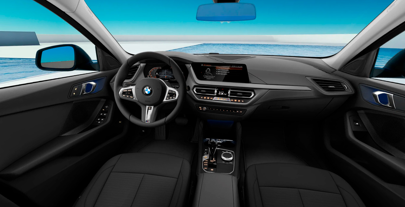 BMW Serie 1 118i Corporate Automatico 136CV interior delantera | Total Renting