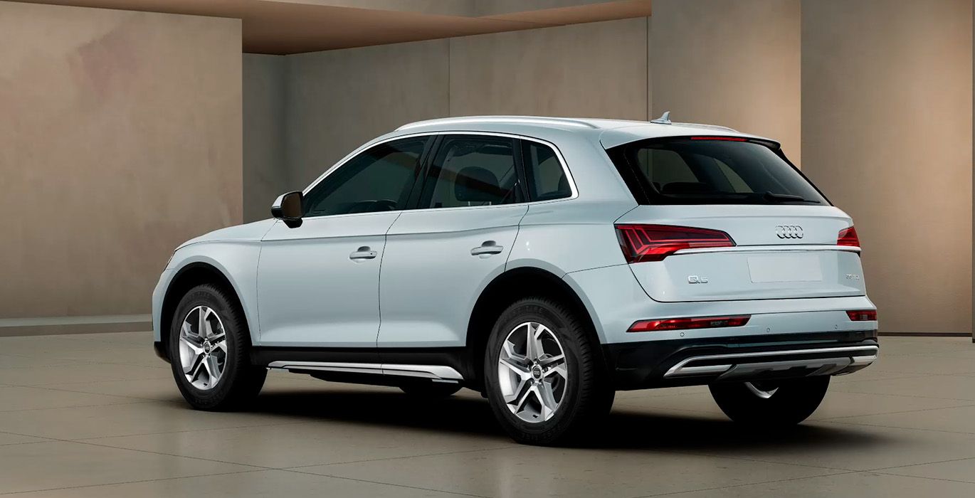 Audi Q5 Advanced 35 TDI S Tronic Blanco Glaciar exterior trasera | Total Renting