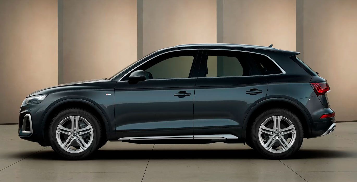 Audi Q5 S Line 35 Tdi S Tronic gris manhattan exterior perfil | Total Renting