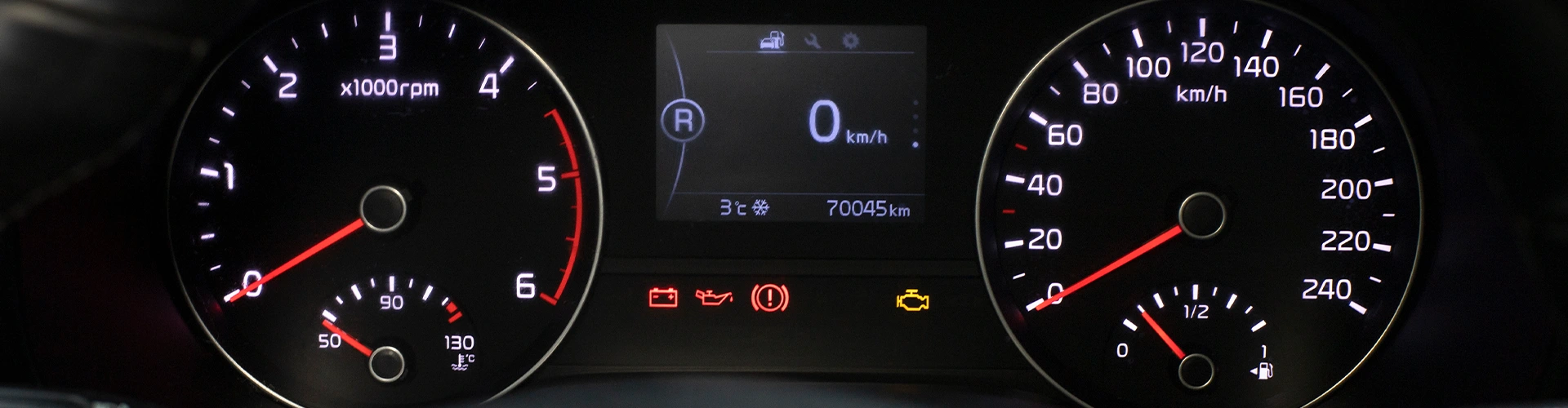 Panel de instrumentos coche