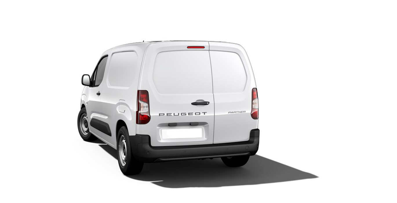 Peugeot Partner Pro Standard BlueHDI restyling esterior trasera | Total Renting