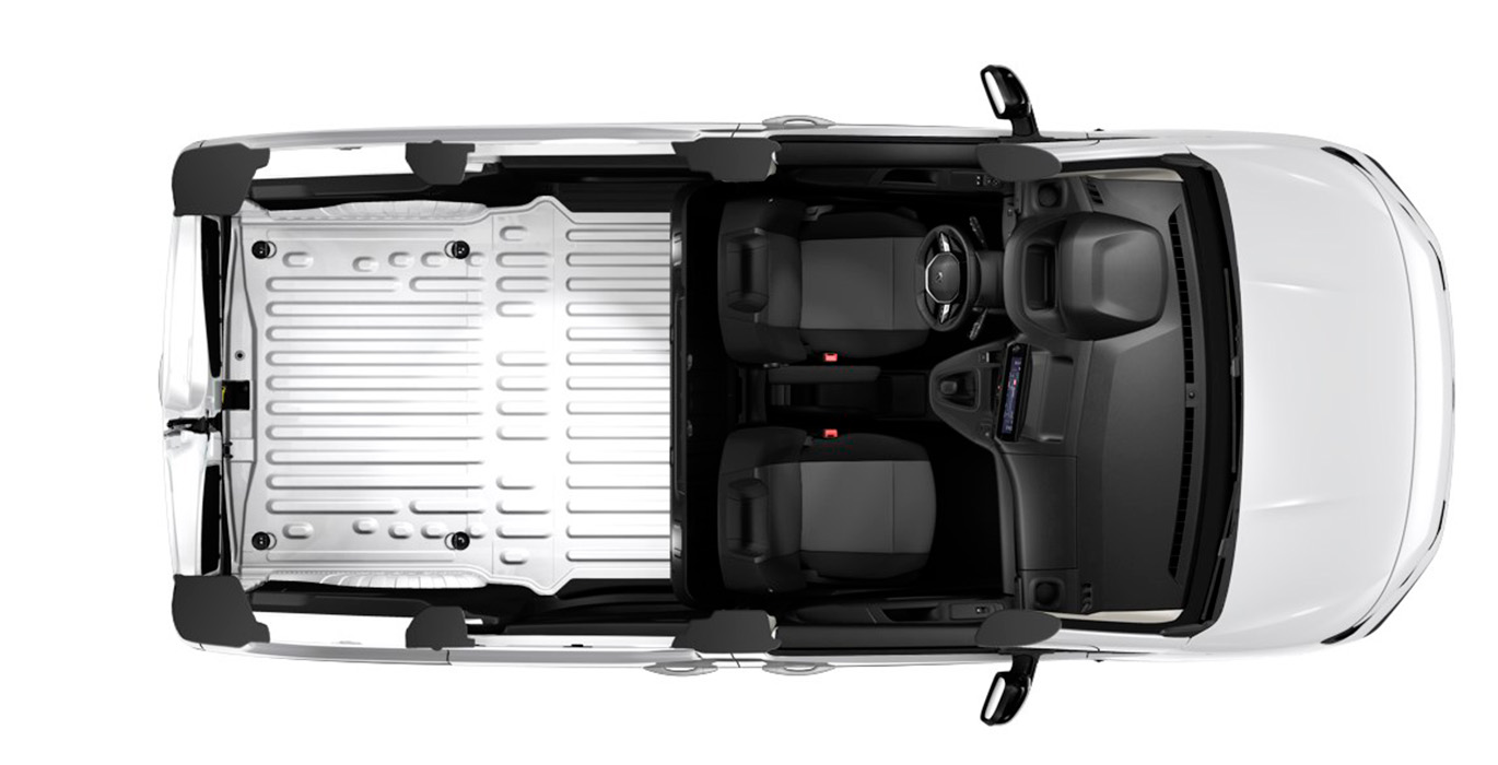 Peugeot Partner Pro Standard BlueHDI restyling interior cenital | Total Renting