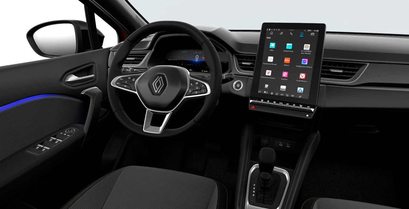 RENAULT CAPTUR TECNHO TCE EDC MHEV interior delantera
