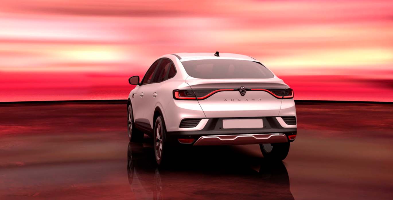 Renault Arkana Evolution TCe Mild Hybrid trasera | Total Renting