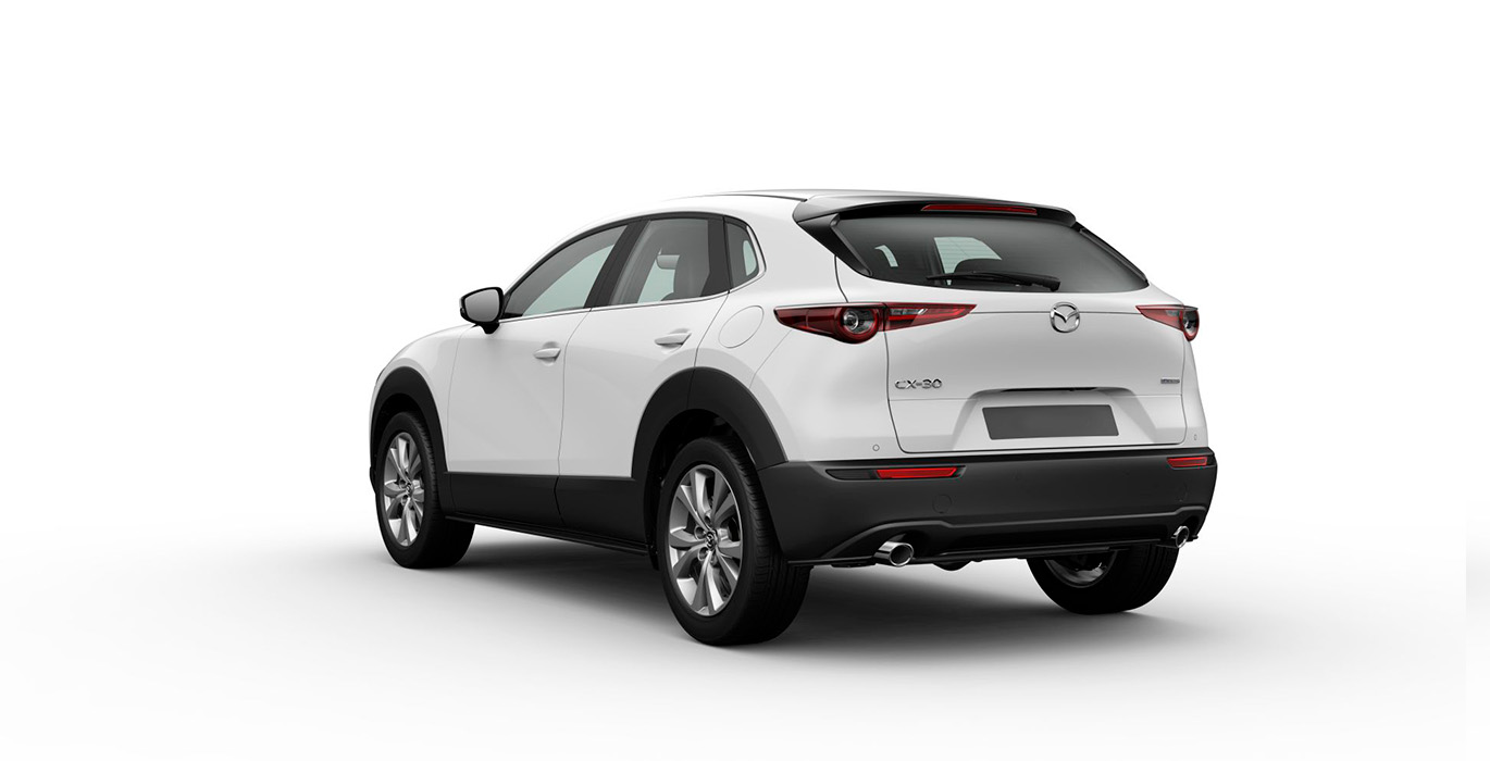 MAZDA CX 30 e SYACTIV G MHEV Centre line exterior trasera | Total Renting