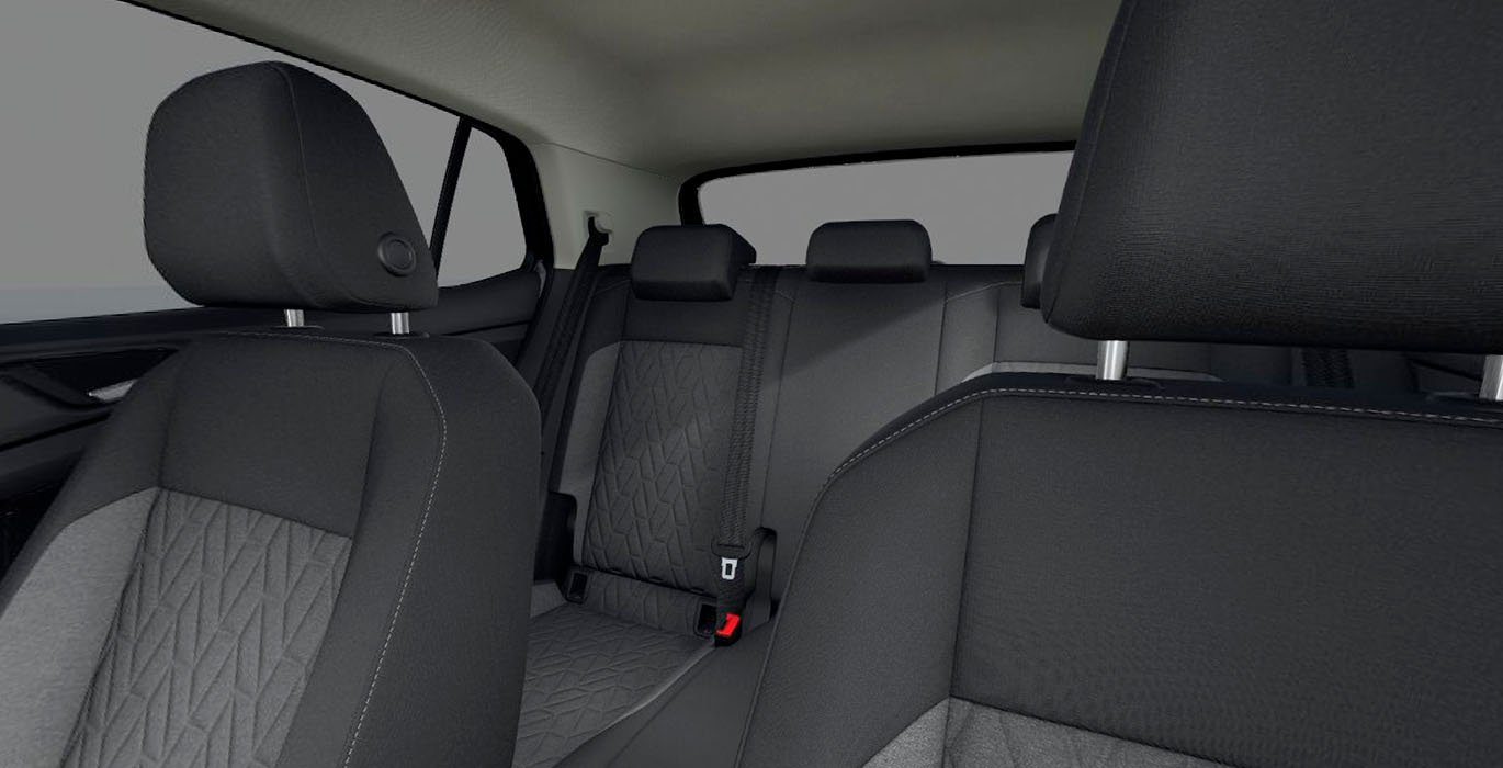 VOLKSWAGEN T CROSS MAS 1.0TSI 85KW 115CV interior trasera | Total Renting