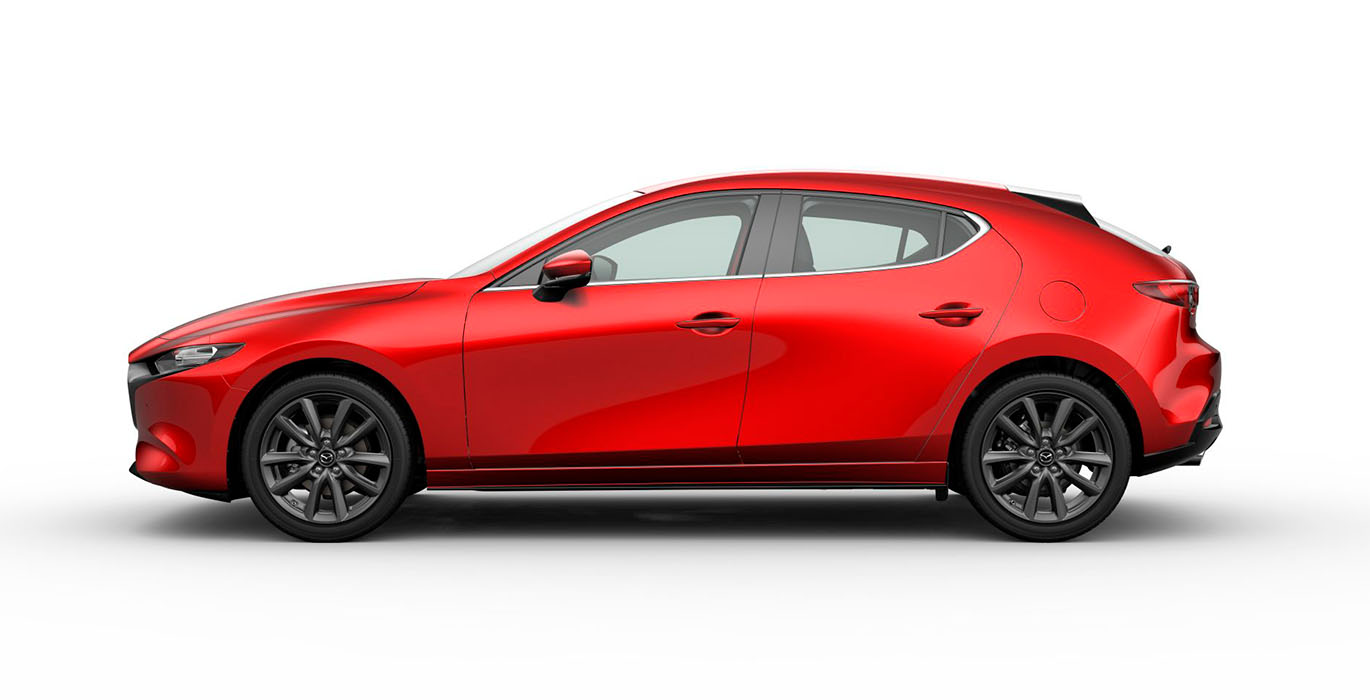 Mazda 3 E Sky G MHEV Centre Line lateral | Total Renting