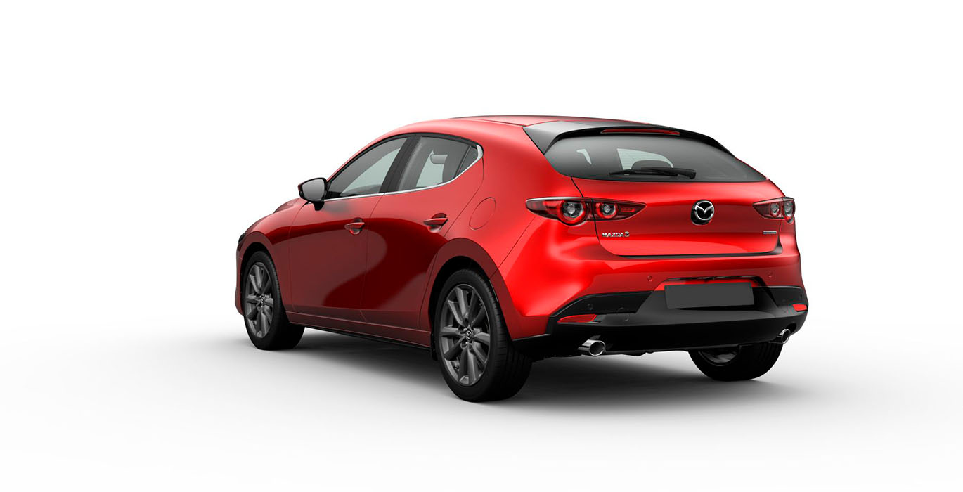 Mazda 3 E Sky G MHEV Centre Line trasera | Total Renting