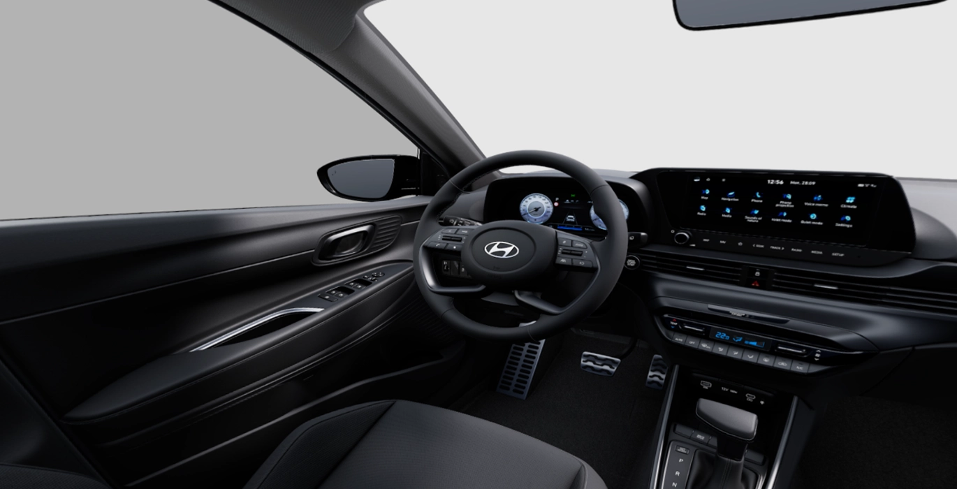 Hyundai Bayon 1.0 TGDI 74kW (100CV) 48V Tecno DCT 4 Hyundai Bayon 1.0 TGDI 74kW 100CV 48V Tecno DCT interior delantera | Total Renting