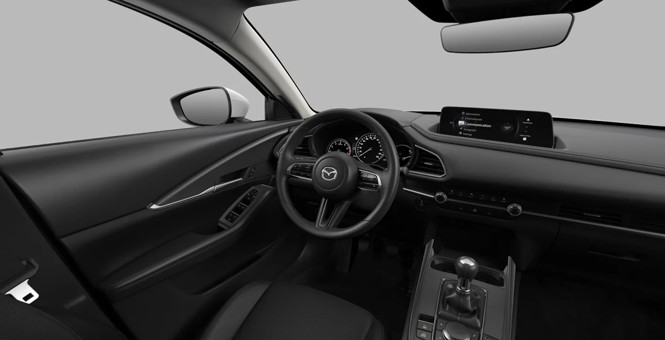 Mazda CX 30 2.5L e SkyAct G MHEV 103kW Prime Line interior delantera | Total Renting