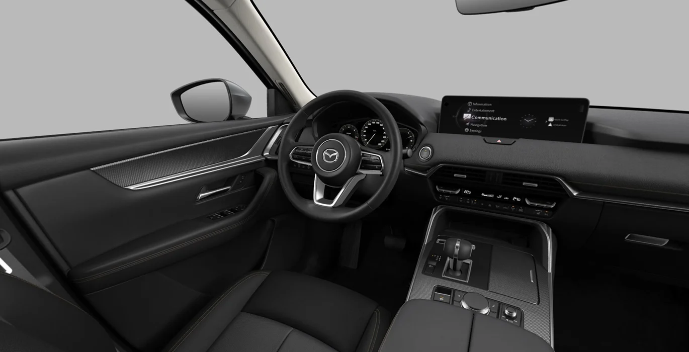 MAZDA CX-80 e-Skyactiv D MHEV Exclusive-Line Plus 4 MAZDA CX 80 e Skyactiv D MHEV Exclusive Line Plus interior delantera | Total Renting