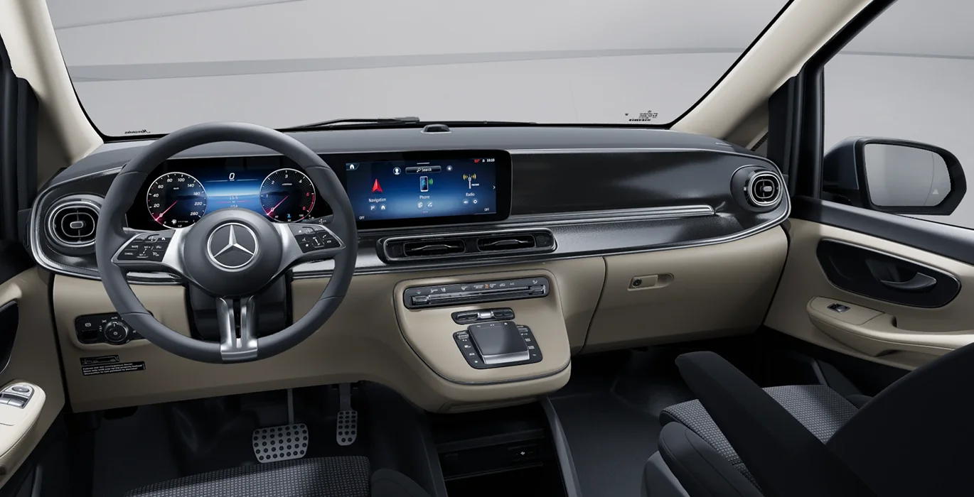 Mercedes Benz Clase V Marco Polo 300d interior delantera | Total Renting