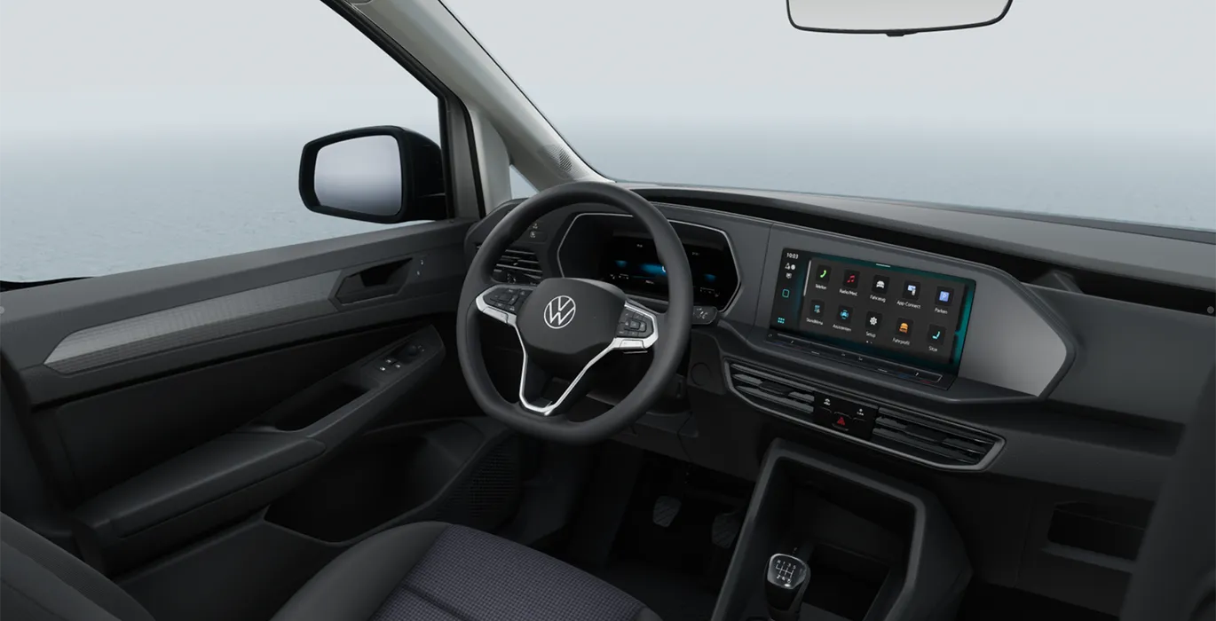 Volkswagen Caddy Fresh Van 2.0 TDI 75kW (102CV) 6vel. - ISOTERMO 4 VOLKSWAGEN Caddy Fresh Van 2.0 TDI 75kW 102CV 6vel. interior delantera | Total Renting